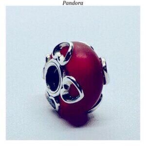 Pandora Red and Silver Bracelet Charm